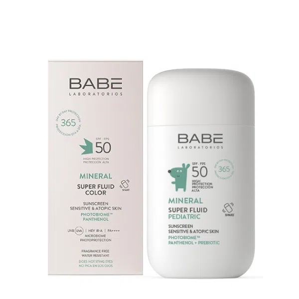 Babé Fotoprotetor Super Fluid Mineral Pediátrico SPF50 - Farmácia Rodrigues Rocha