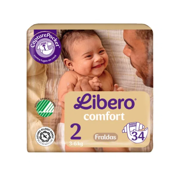 Libero Comfort 2 Fraldas 3-6kg - Farmácia Rodrigues Rocha