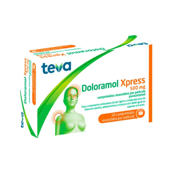 Paracetamol Doloramol Xpress 500mg – Farmácia Rodrigues Rocha